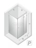 NEW TRENDY Kabina prysznicowa drzwi uchylne AVEXA GOLD SHINE Linia Platinium 110x70x200 EXK-1848/EXK-1854